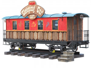 Cafe wagon 3D 모델