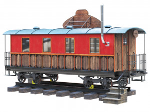 Cafe wagon 3D 모델