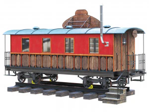 Cafe wagon 3D Model