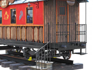 Cafe wagon 3D Model