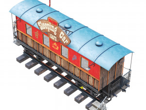 Cafe wagon 3D 모델