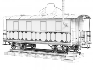 Cafe wagon 3D 모델