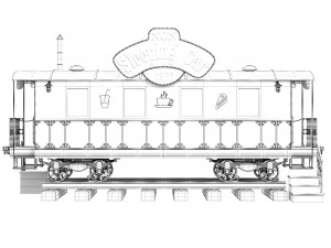 Cafe wagon 3D Model