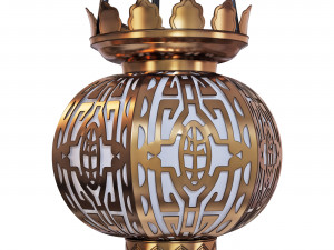 Pendant lamp Oriental Style Brass Modèle 3D