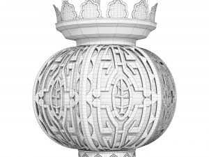 Pendant lamp Oriental Style Brass Modèle 3D