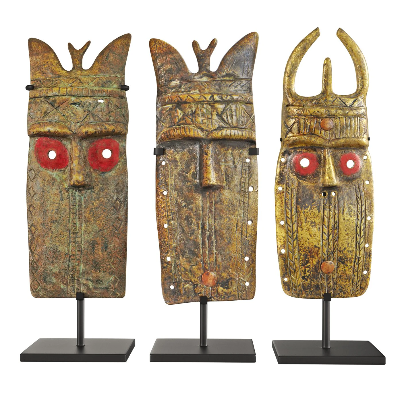 Guinea masks Passport Toma 3D Model .c4d .max .obj .3ds .fbx .stl .blend 