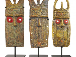 기니는 여권 토마를 마스크합니다. 3D 모델