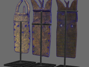 Guinea masks Passport Toma 3D Model