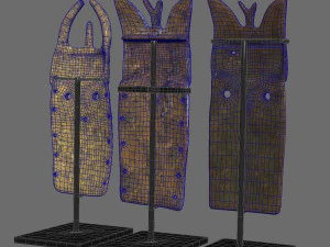 Guinea masks Passport Toma 3D Model