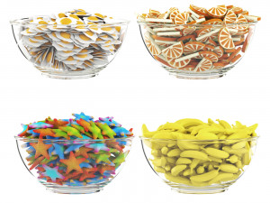 Sweets in a bowl 3D Model