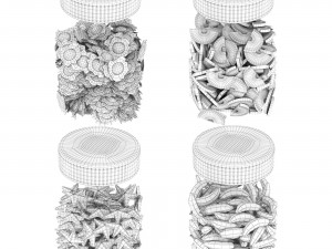 Sweets in a jar 3D Model