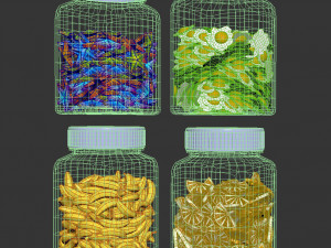 Sweets in a jar 3D Model