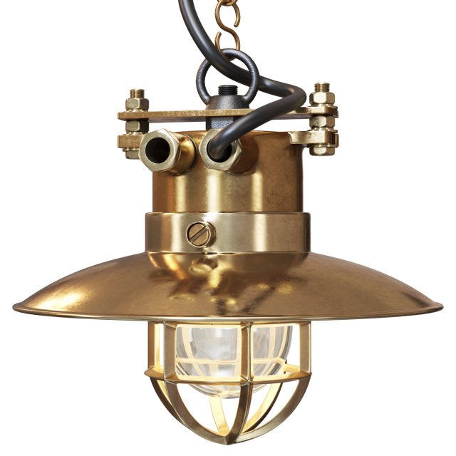 Pendant lamp German Cast Brass 3Dモデル .c4d .max .obj .3ds .fbx .stl .blend 