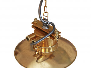 Pendant lamp German Cast Brass 3Dモデル