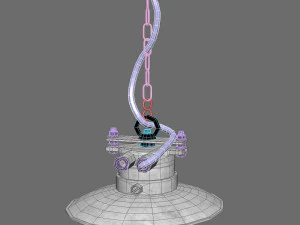 Pendant lamp German Cast Brass 3D Model