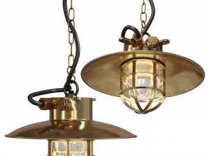 Pendant lamp Brass Explosion Proof 3D Model