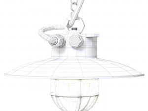 Pendant lamp Brass Explosion Proof 3D Model