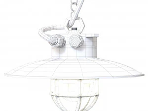 Pendant lamp Brass Explosion Proof 3D Model