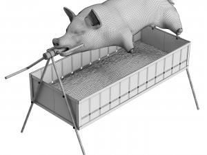 Pig on a skewer Modèle 3D