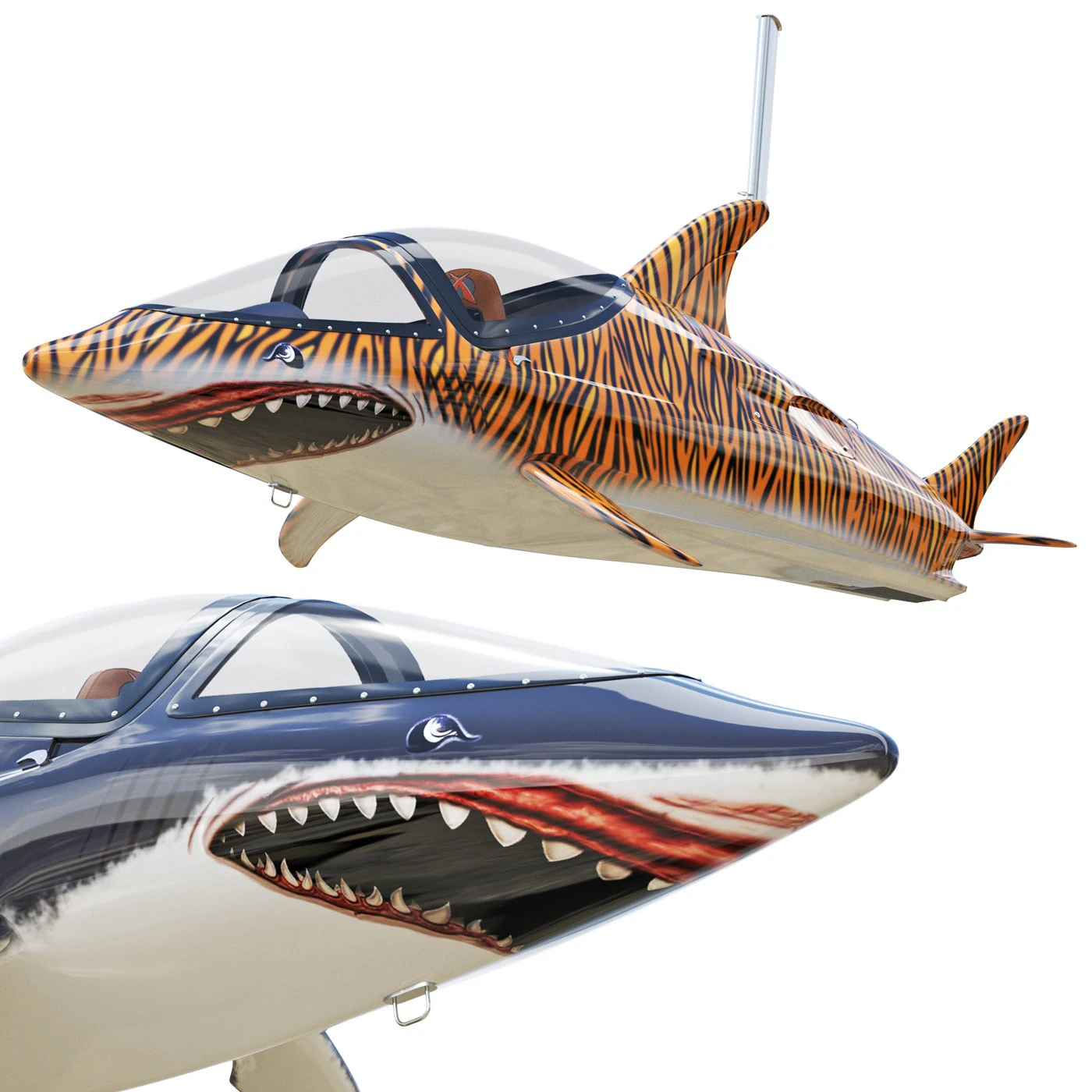 Seabreacher jet ski 3D Model .c4d .max .obj .3ds .fbx .stl .blend 