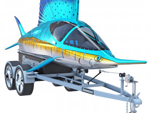 Jet Ski Seabreacher Salefish 3D Модель