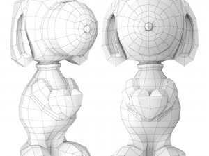 Snoopy glass figurine 3D Model