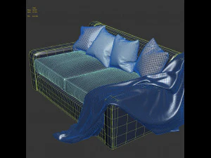 Sofa Jane Rose Uniacke 3D Model