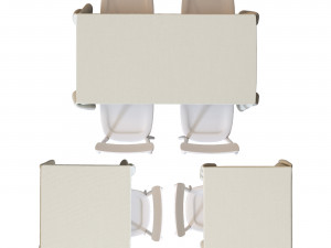 Tablecloths for a square table Model 3D