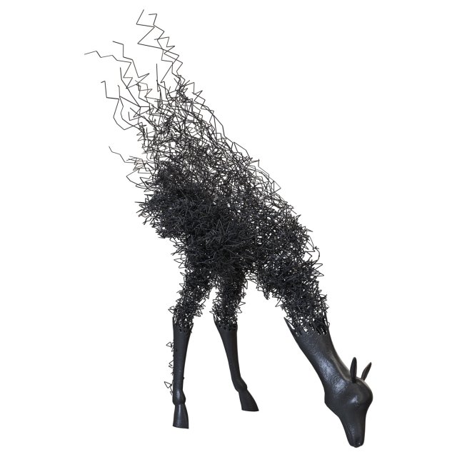Modern sculpture Tomohiro Inaba 2 Model 3D .c4d .max .obj .3ds .fbx .stl .blend 
