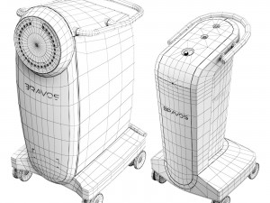 Brachiotherapy device Varian Bravos 3D-Modell