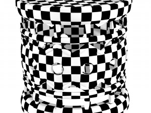 Chair Zig-Zag Bamileke 3D मॉडल