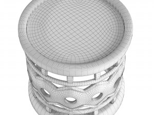 Chair Zig-Zag Bamileke 3D मॉडल
