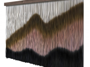 Driftwood decorative panel Modello 3D