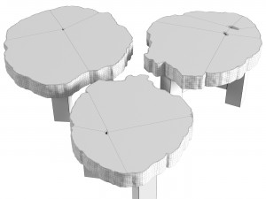 Coffee table Ado Chale Modello 3D