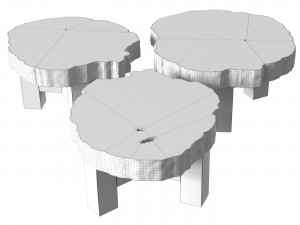 Coffee table Ado Chale Modello 3D