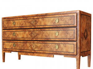 Antique chest of drawers Louis 3D मॉडल