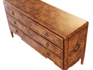 Antique chest of drawers Louis 3D Model