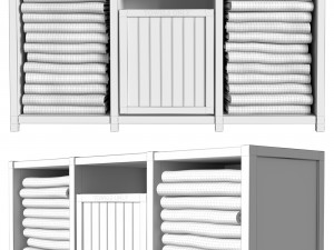 Bespoke Towel commode 3D मॉडल
