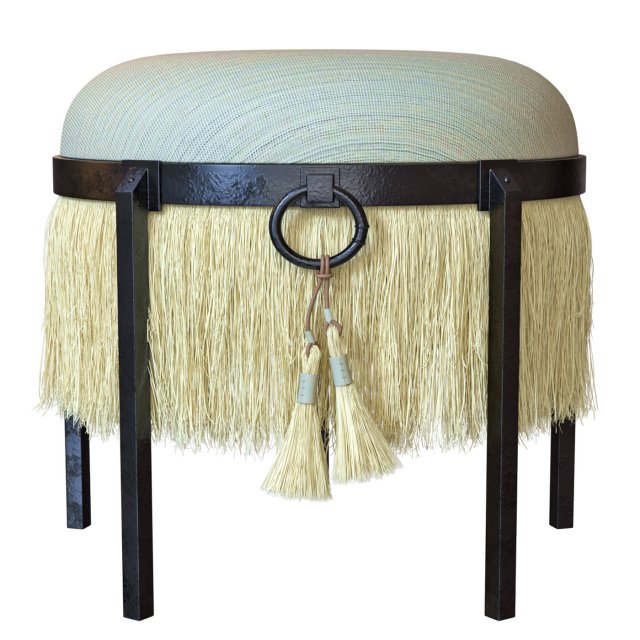 Stool Horse Hair 3D 모델 .c4d .max .obj .3ds .fbx .stl .blend 