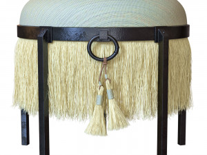 Stool Horse Hair 3D Model