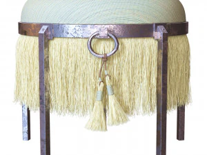 Stool Horse Hair 3D Model