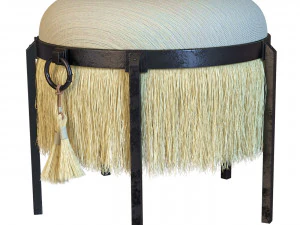 Stool Horse Hair 3D Model