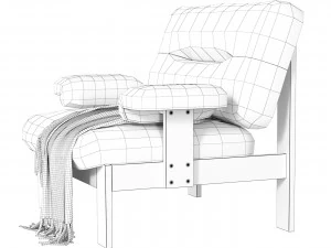 Armchair Horton 3D Model