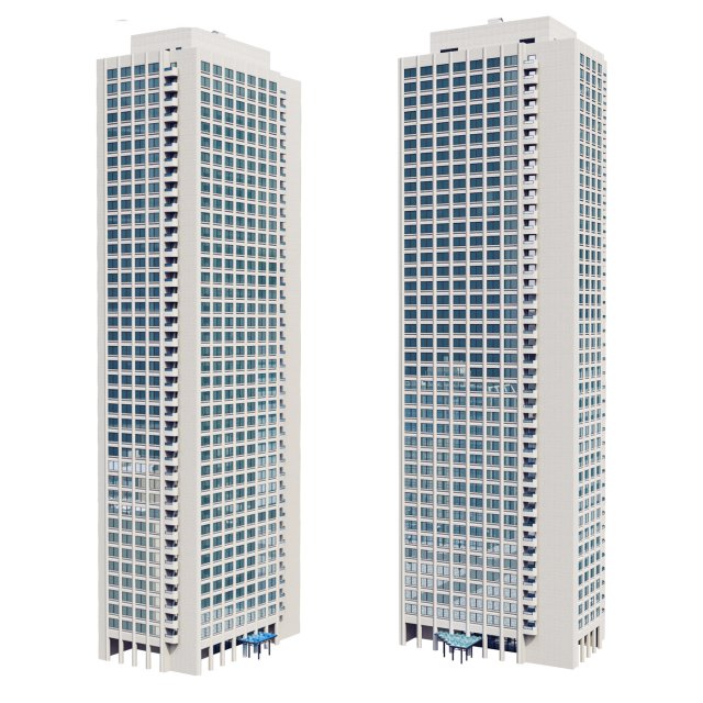Buildings Boston Towers 3D मॉडल .c4d .max .obj .3ds .fbx .stl .blend 