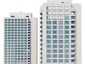 Buildings Boston Towers 3D मॉडल