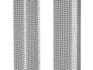Buildings Boston Towers 3D मॉडल