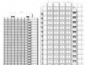 Buildings Boston Towers 3D मॉडल