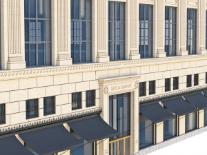 Saks 5th Ave New York building 3D Model