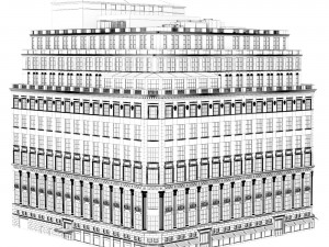 Saks 5th Ave New York building 3D Model