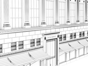 Saks 5th Ave New York building 3D Model